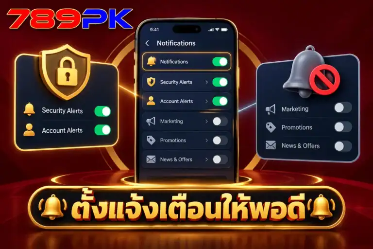 ตั้งค่าการแจ้งเตือนมือถือให้เหลือเฉพาะความปลอดภัยและเรื่องบัญชีที่สำคัญ