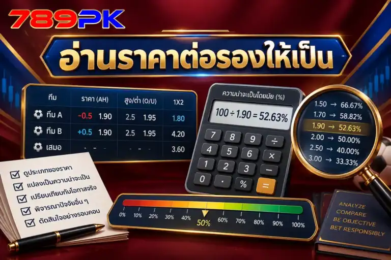 อธิบายวิธีอ่านราคาต่อรองและแปลงเป็นความน่าจะเป็นอย่างมีเหตุผล